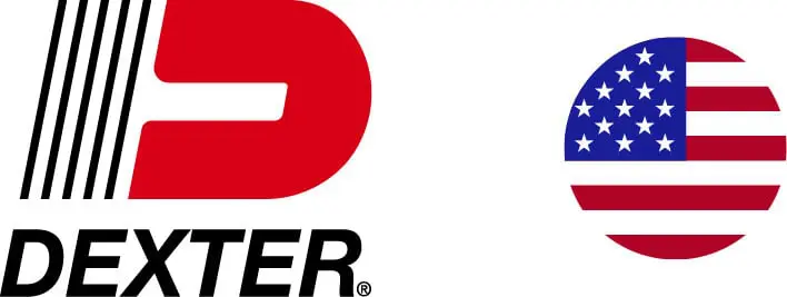 Partial view of a red and white logo with black text below it.