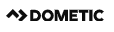 Dometic logo with bold black text and upward arrows.