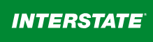 A green and white Interstate highway sign.