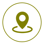Location pin icon inside a circle.